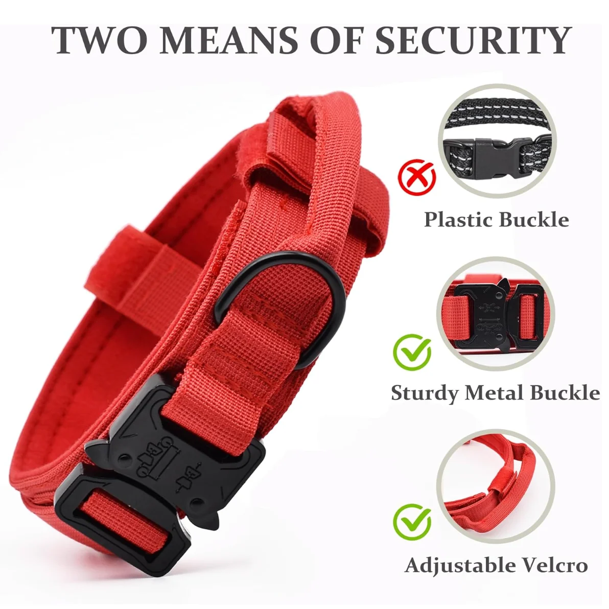 Reflective Tactical Dog Collar 3