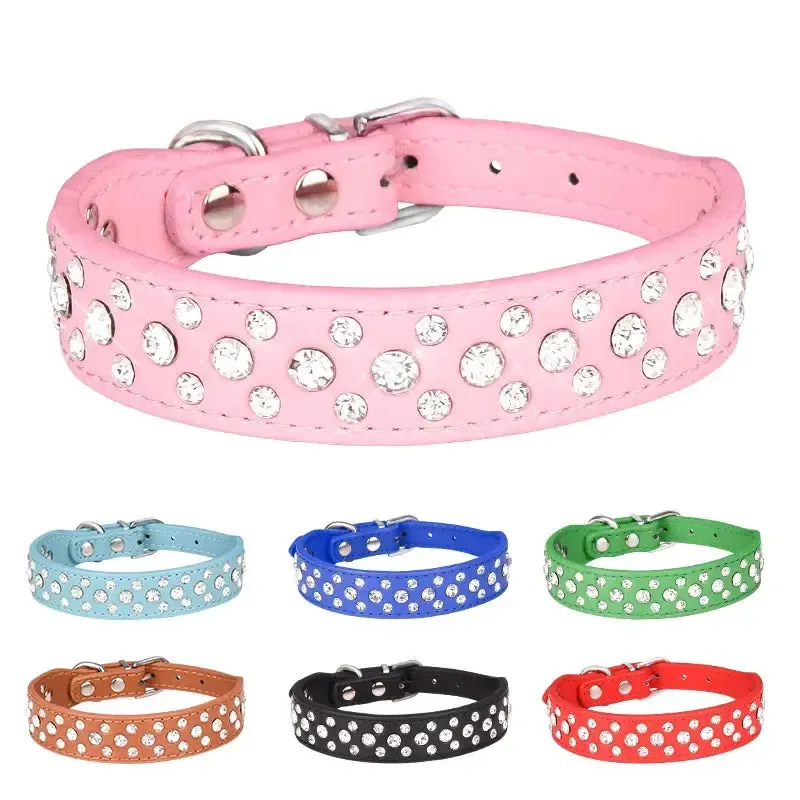 Rhinestone Studded Dog Collar 4