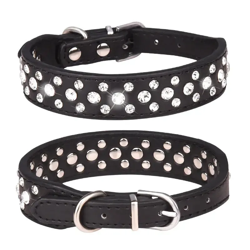 Rhinestone Studded Dog Collar 5