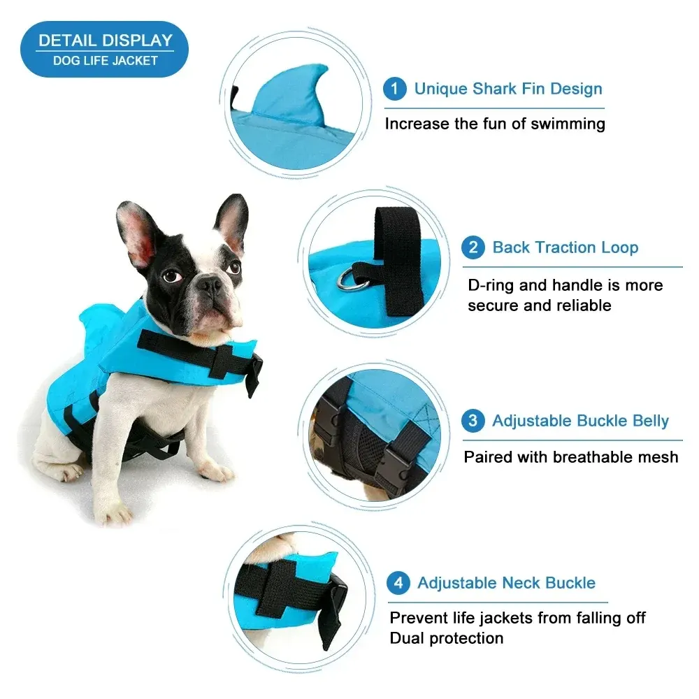 Shark Fin Dog Life Jacket 6