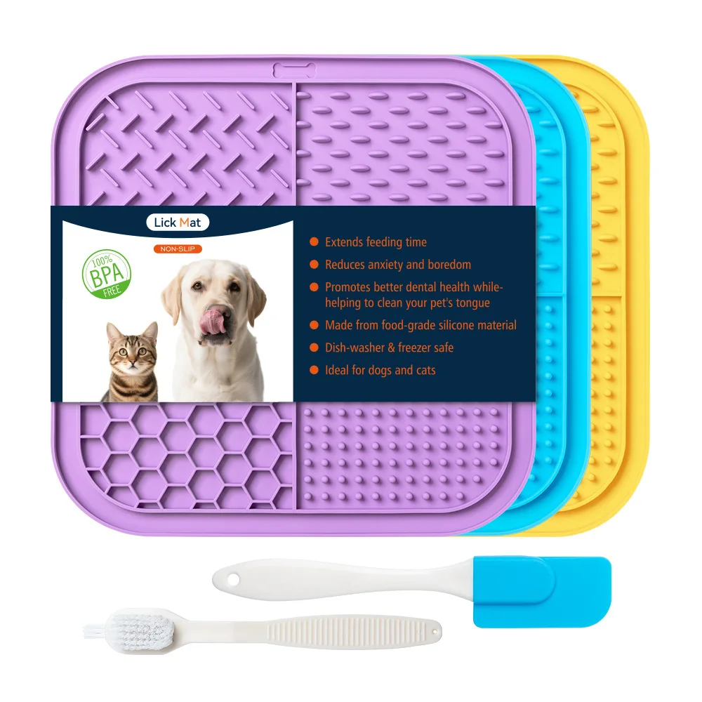 Silicone Dog Lick Mat | Anti-slip Slow Feeder 6