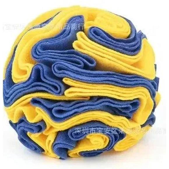 Sniffing Ball Puzzle Feeder for Dogs Interactive Snuffle Toy 13 sq 22