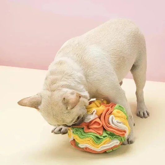 Sniffing Ball Puzzle Feeder for Dogs – Interactive Snuffle Toy