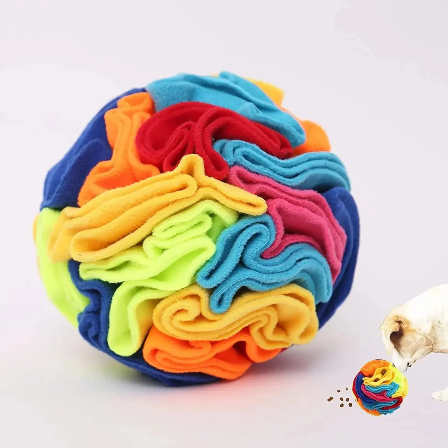 Sniffing Ball Puzzle Feeder for Dogs – Interactive Snuffle Toy