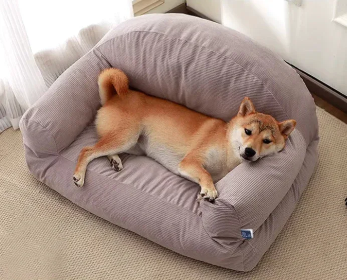 Sofa-Style Dog Bed with Raised Sides 5