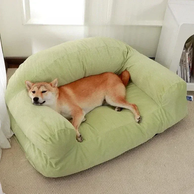 Sofa-Style Dog Bed with Raised Sides
