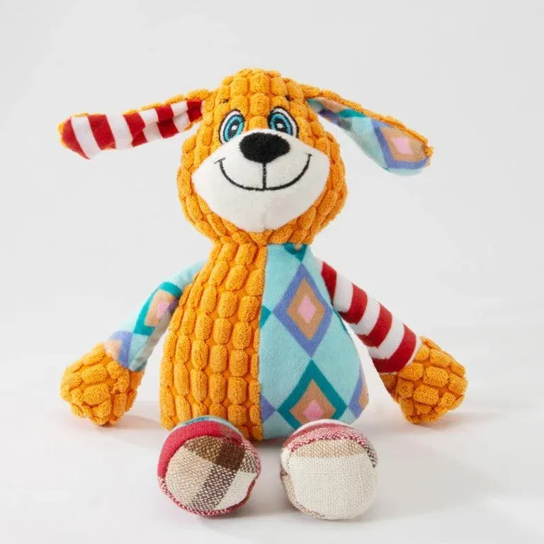 Soft Plush Puppy Toy with Squeaker – Durable Dog Play