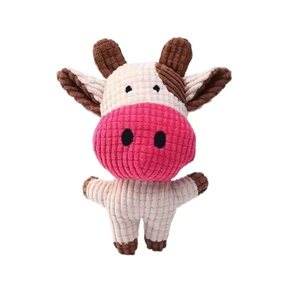 Squeaky Cow Chew Dog Toy