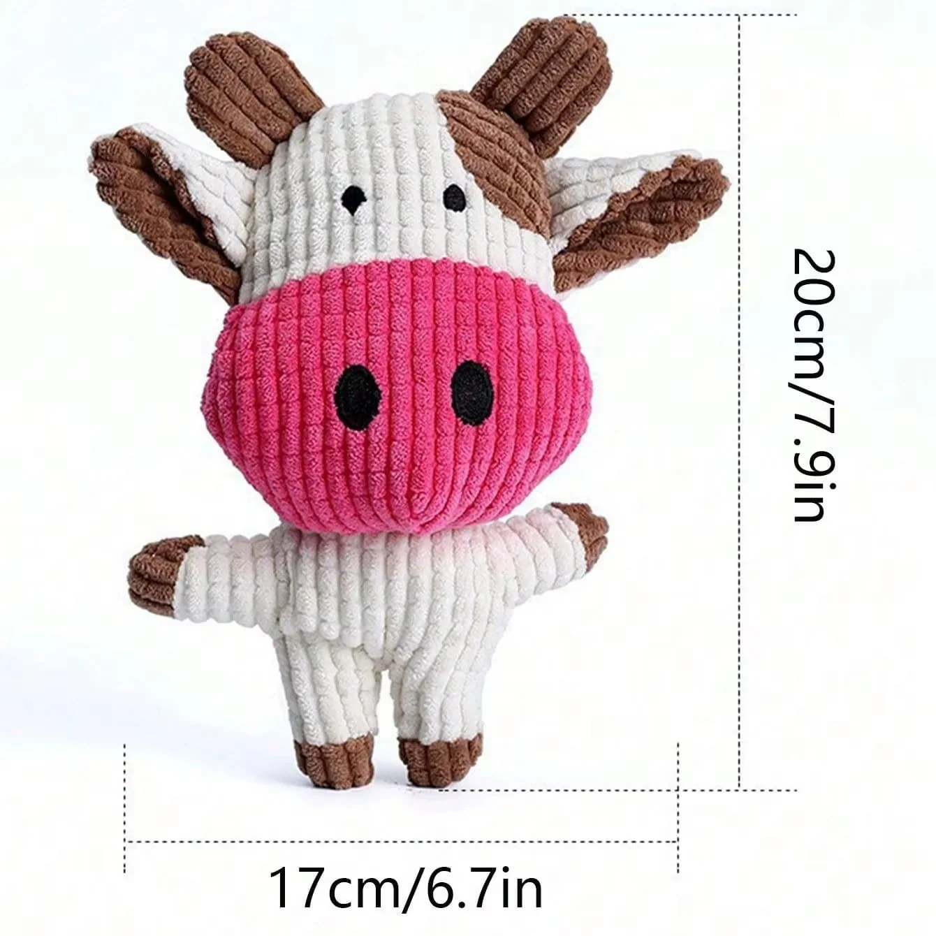 Squeaky Cow Chew Dog Toy 5