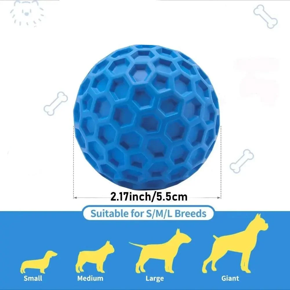 Squeaky Dog Chew Balls For Fetch And Teething 2