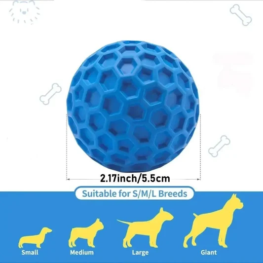 Squeaky Dog Chew Balls For Fetch And Teething alternate view