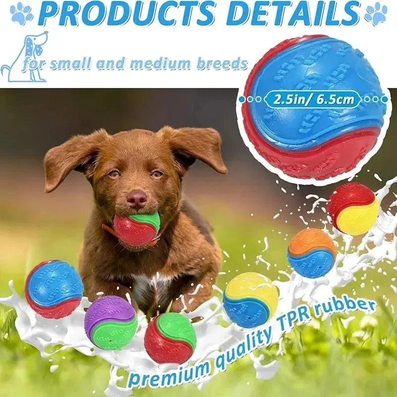 Squeaky Premium Rubber Balls for Dogs 3