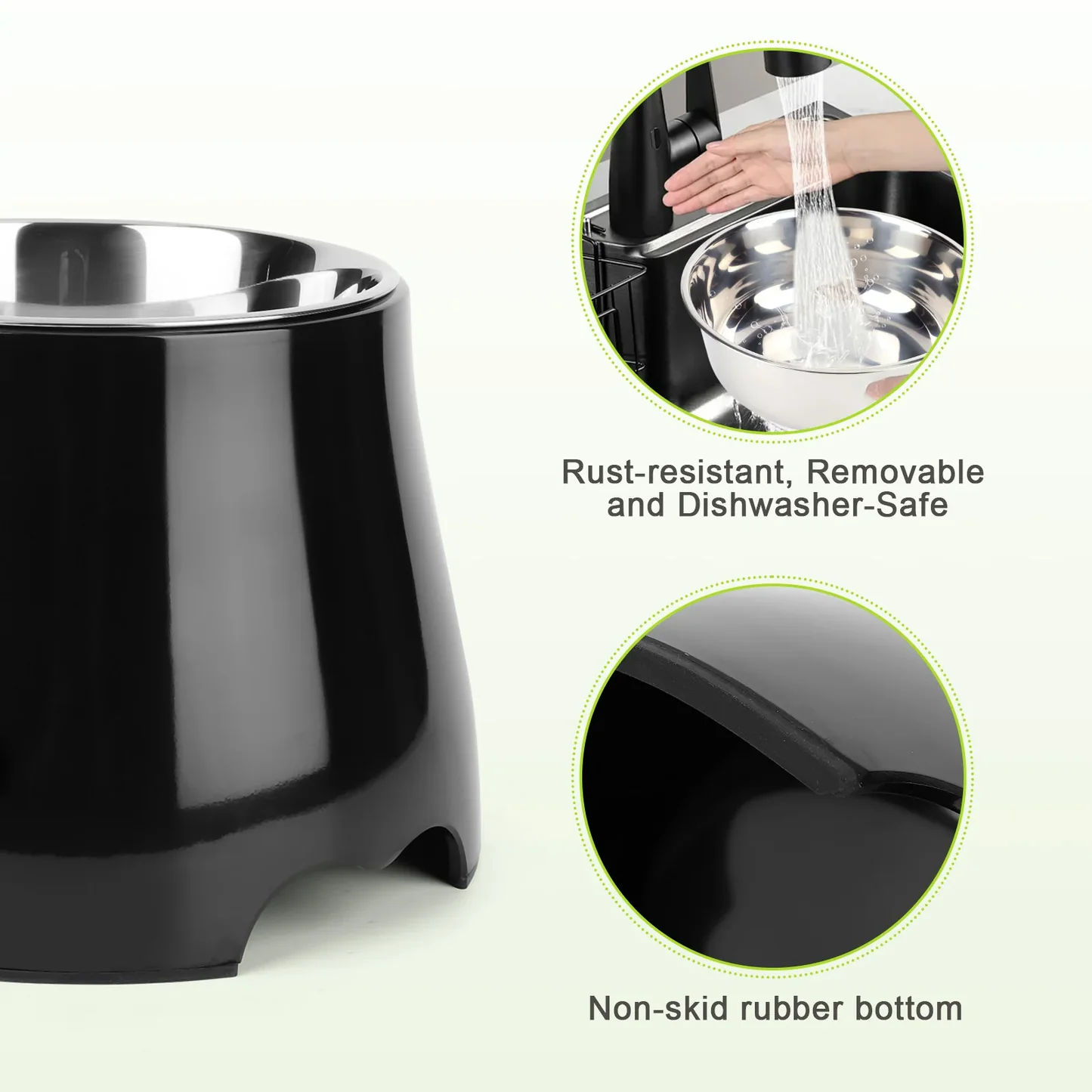 Stainless Steel Dog Food & Water Bowl