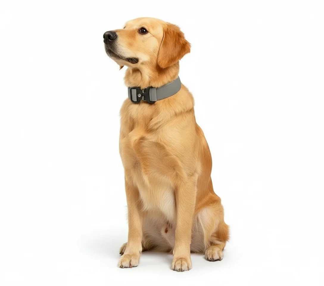 Tactical Dog Collar with Handle & Metal Buckle 2