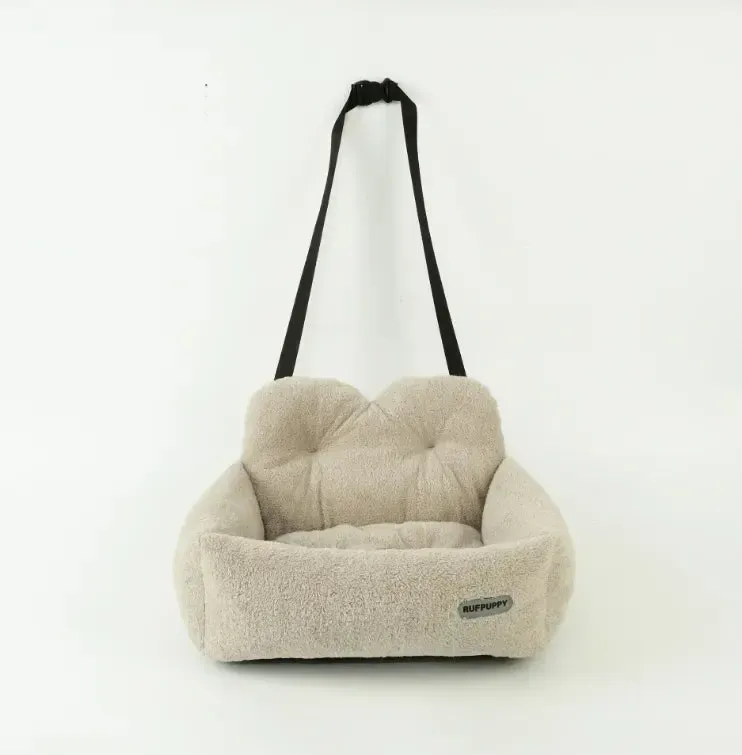 Travel Dog Car Seat | Washable Bed with Safety Strap 13