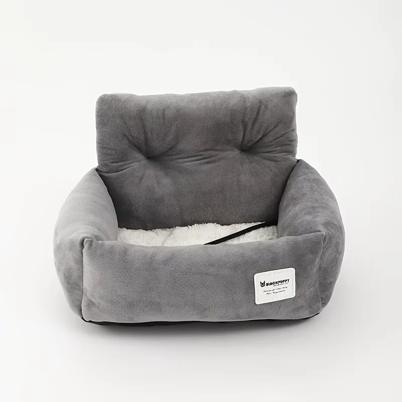 Travel Dog Car Seat | Washable Bed with Safety Strap 5