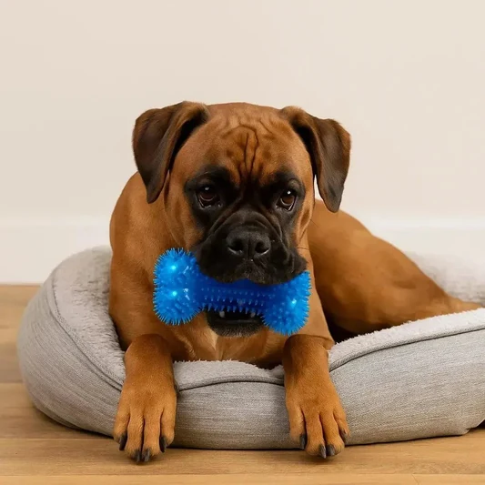 Ultra-Tough Squeaky Bone for Heavy Chewers