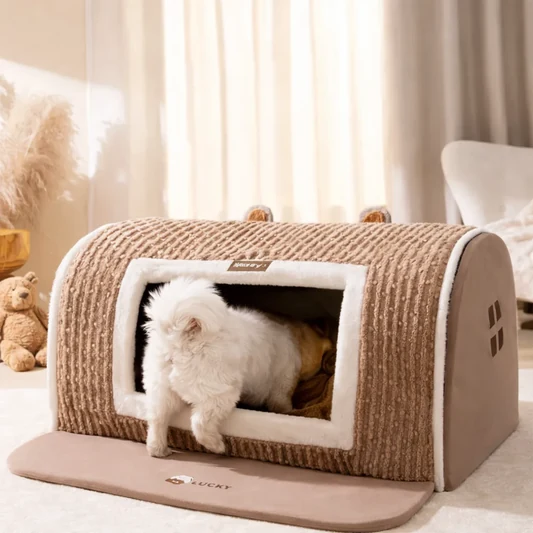 Warm Semi-Enclosed Dog Bed alternate view