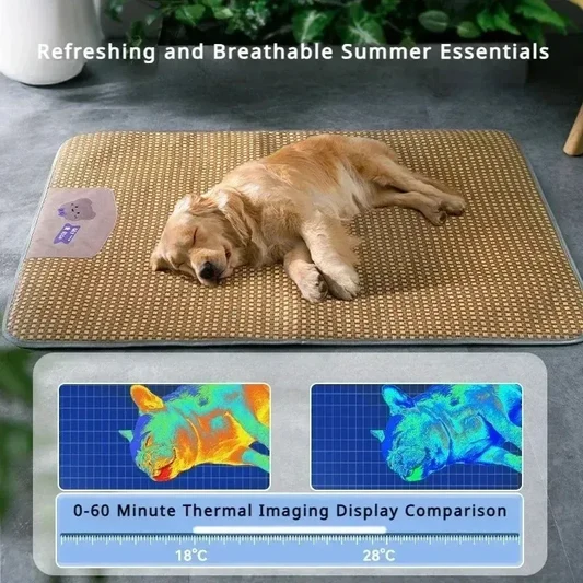 Washable Breathable Cooling Dog Mat For Summer alternate view
