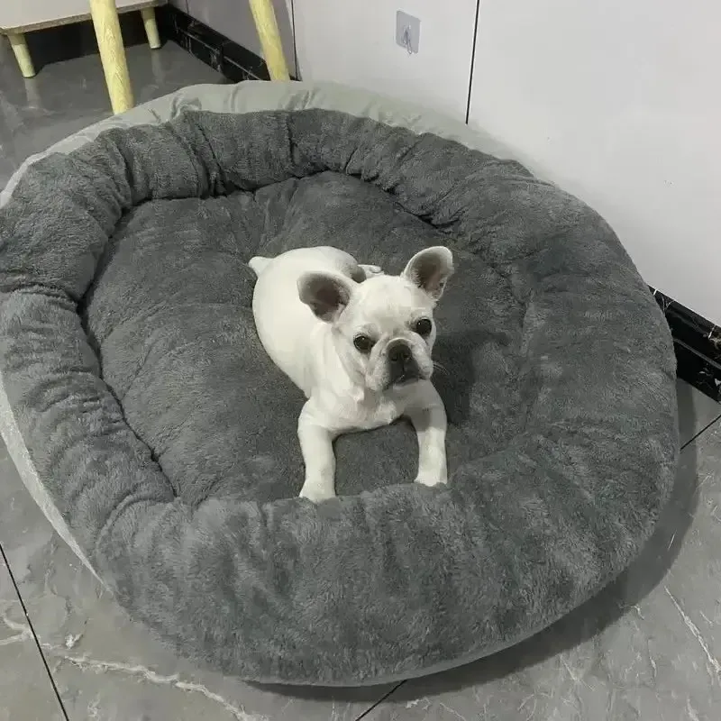 Washable Cotton Dog Donut Bed 4