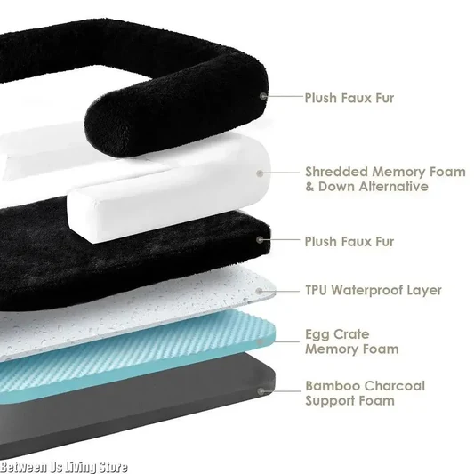 Washable Orthopedic Human Dog Bed For Adults And Big Dogs alternate view