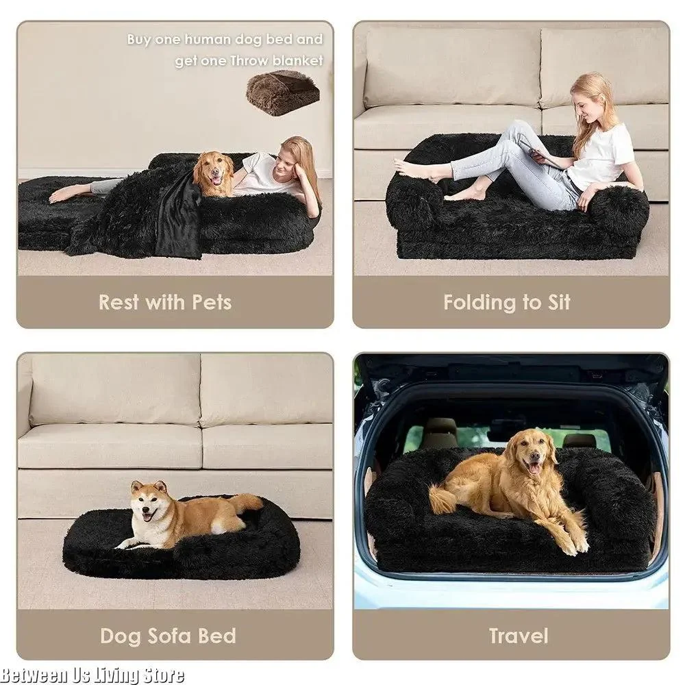 Washable Orthopedic Human Dog Bed For Adults And Big Dogs 5