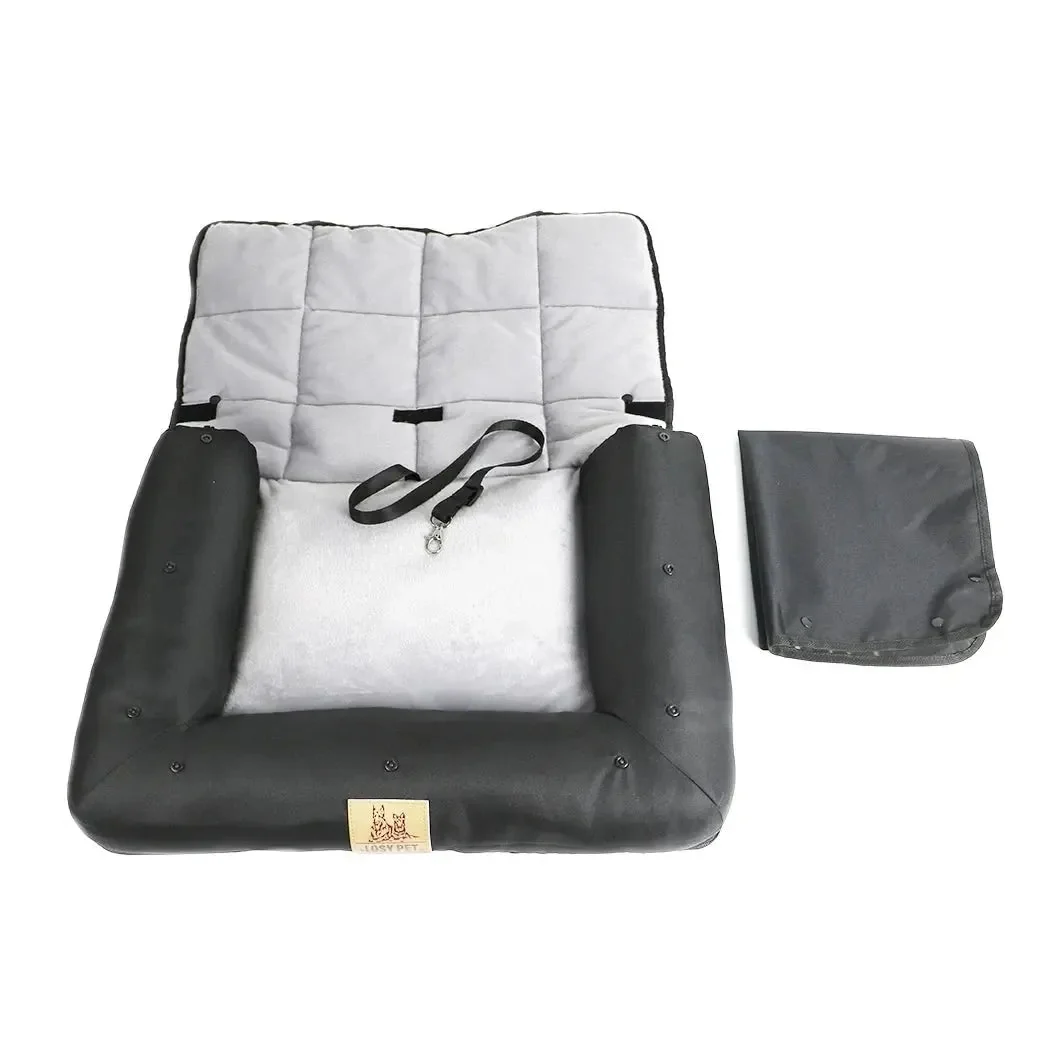 Washable Oxford Dog Car Seat With Safety Belt 2