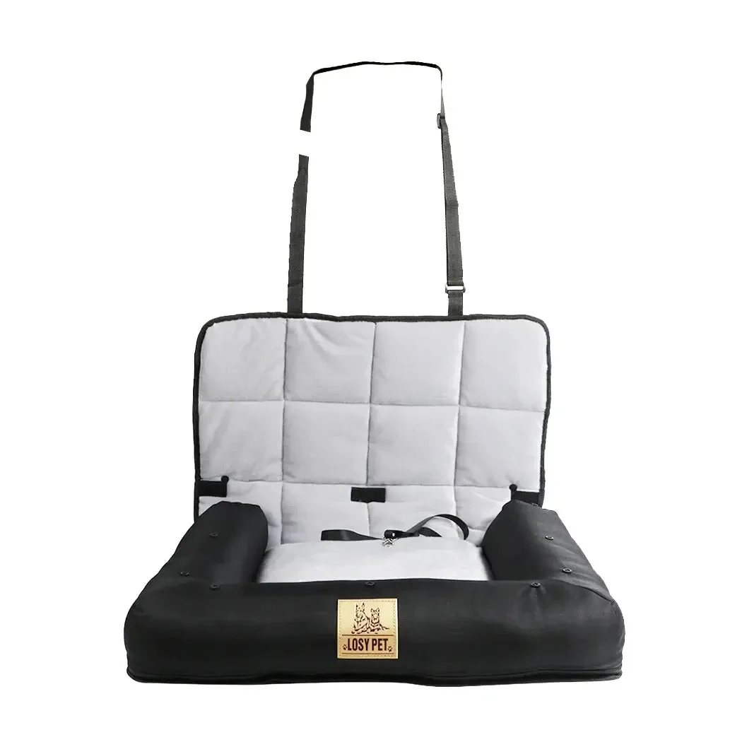Washable Oxford Dog Car Seat With Safety Belt 3