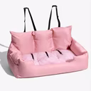 Washable Waterproof Car Dog Bed With Safety Straps And Hammock Support