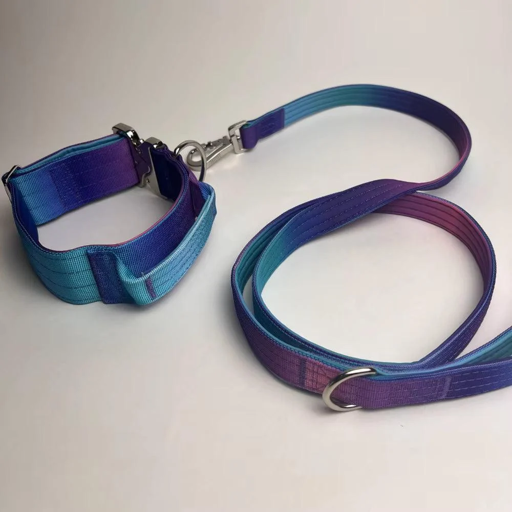 XL Galaxy Tactical Dog Collar and Leash Set | 5cm Wide for Large Dogs 9
