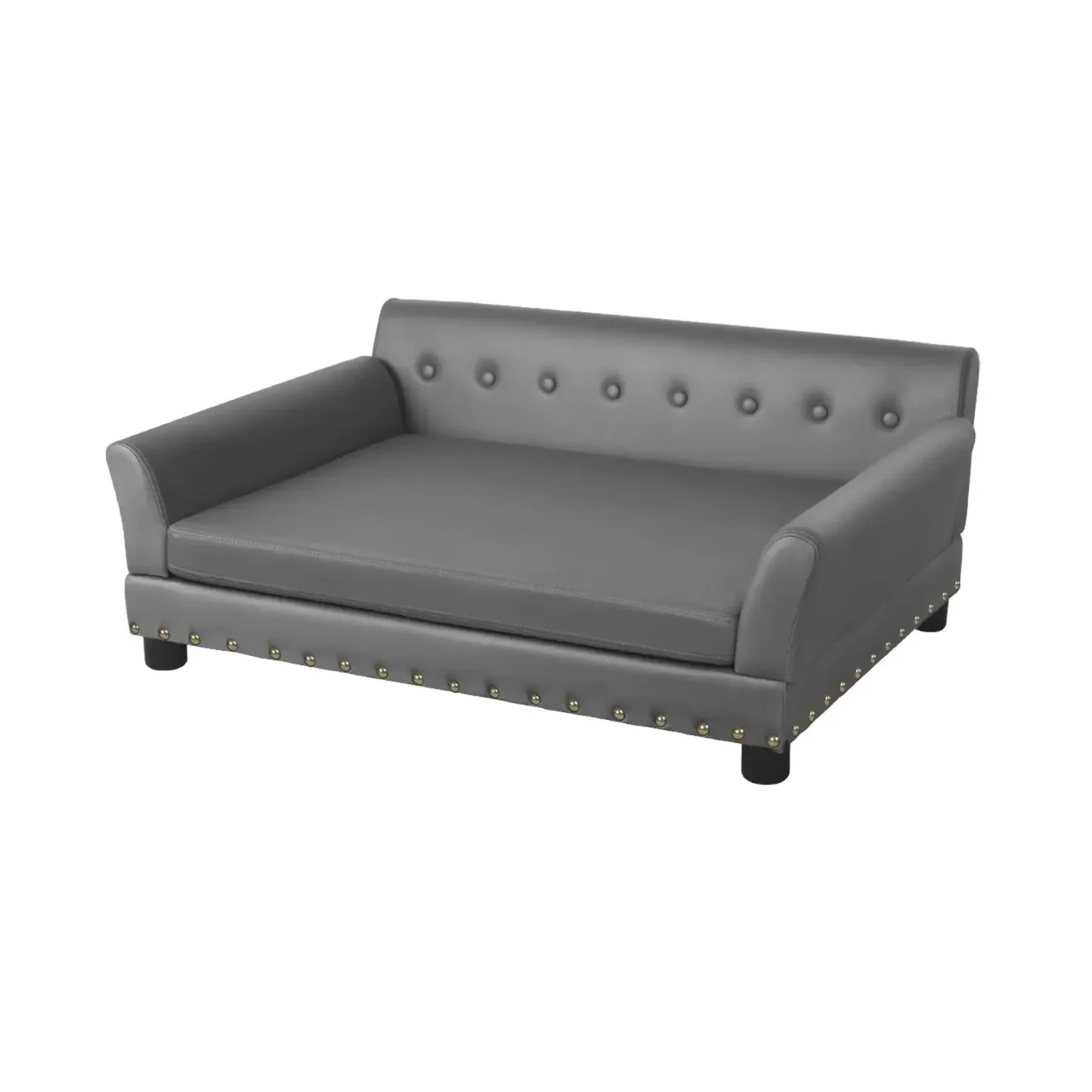 XL Luxury Orthopedic Dog Sofa Bed | Waterproof & Raised Wood Frame