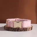 Pink Teddy Fleece Dog Collar